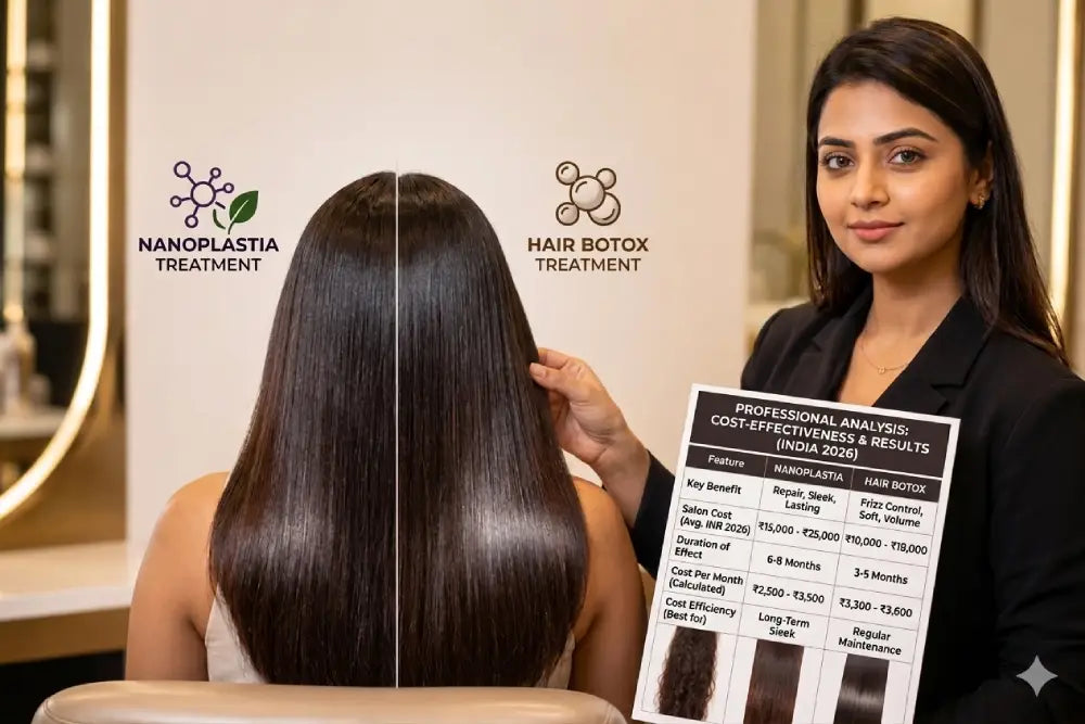Nanoplastia vs Hair Botox India 2026: Full Cost-Per-Month Analysis for Salon Clients