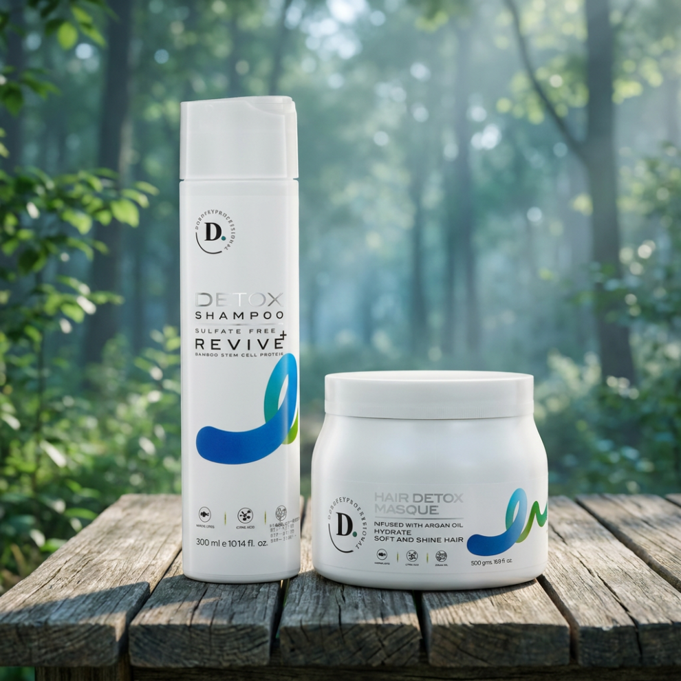 Detox Shampoo & Hair Masque Combo (300ml + 500gm)