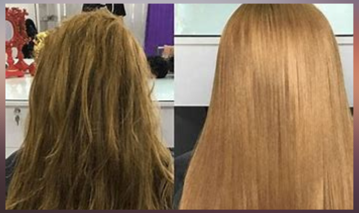 Hair keratin treatment at home